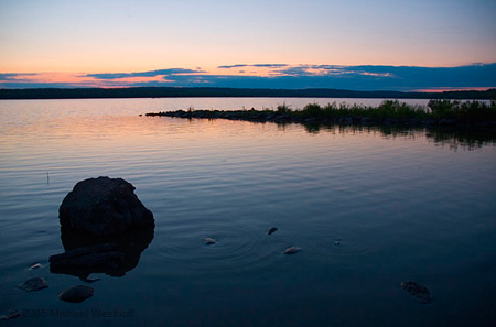 03 Illinois River Slough at Sunset