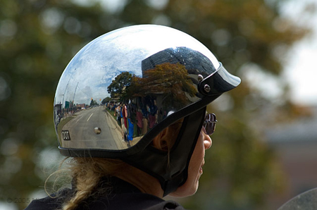 Lady with a Chrome Dome
