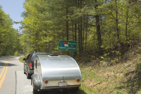 Teardrop on North Carolina State Line