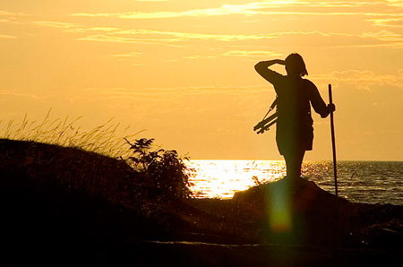 Sue Scouting at Sunset