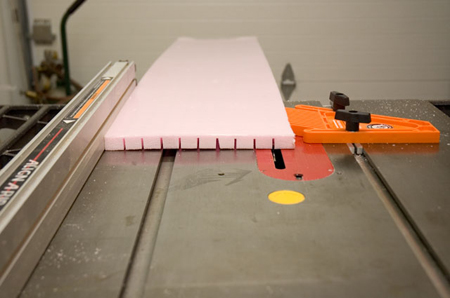 Kerfing rigid foam